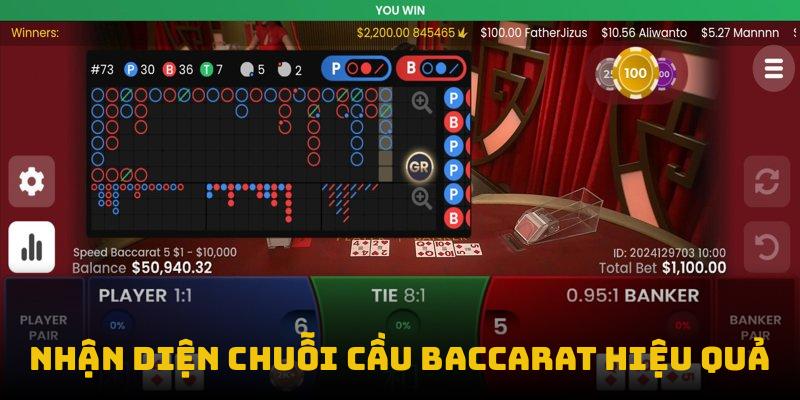 Nhận diện chuỗi cầu baccarat hiệu quả