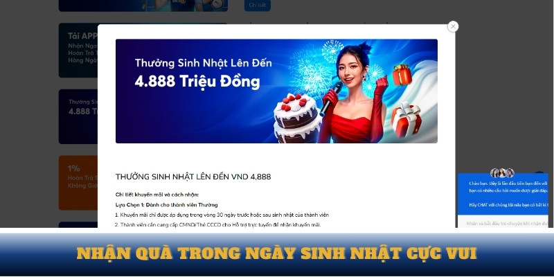 Nhận quà trong ngày sinh nhật cực vui