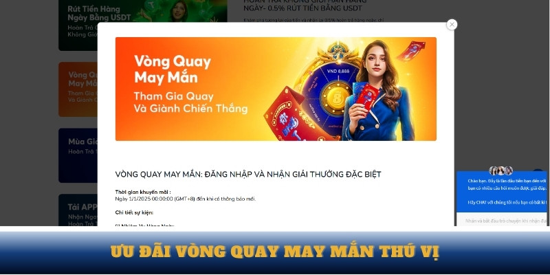 Ưu đãi Vòng quay may mắn thú vị