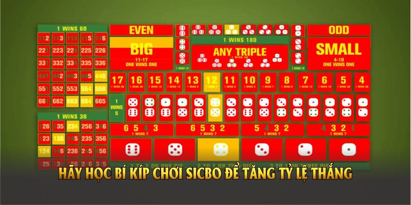 Hãy học bí kíp chơi Sicbo để tăng tỷ lệ thắng